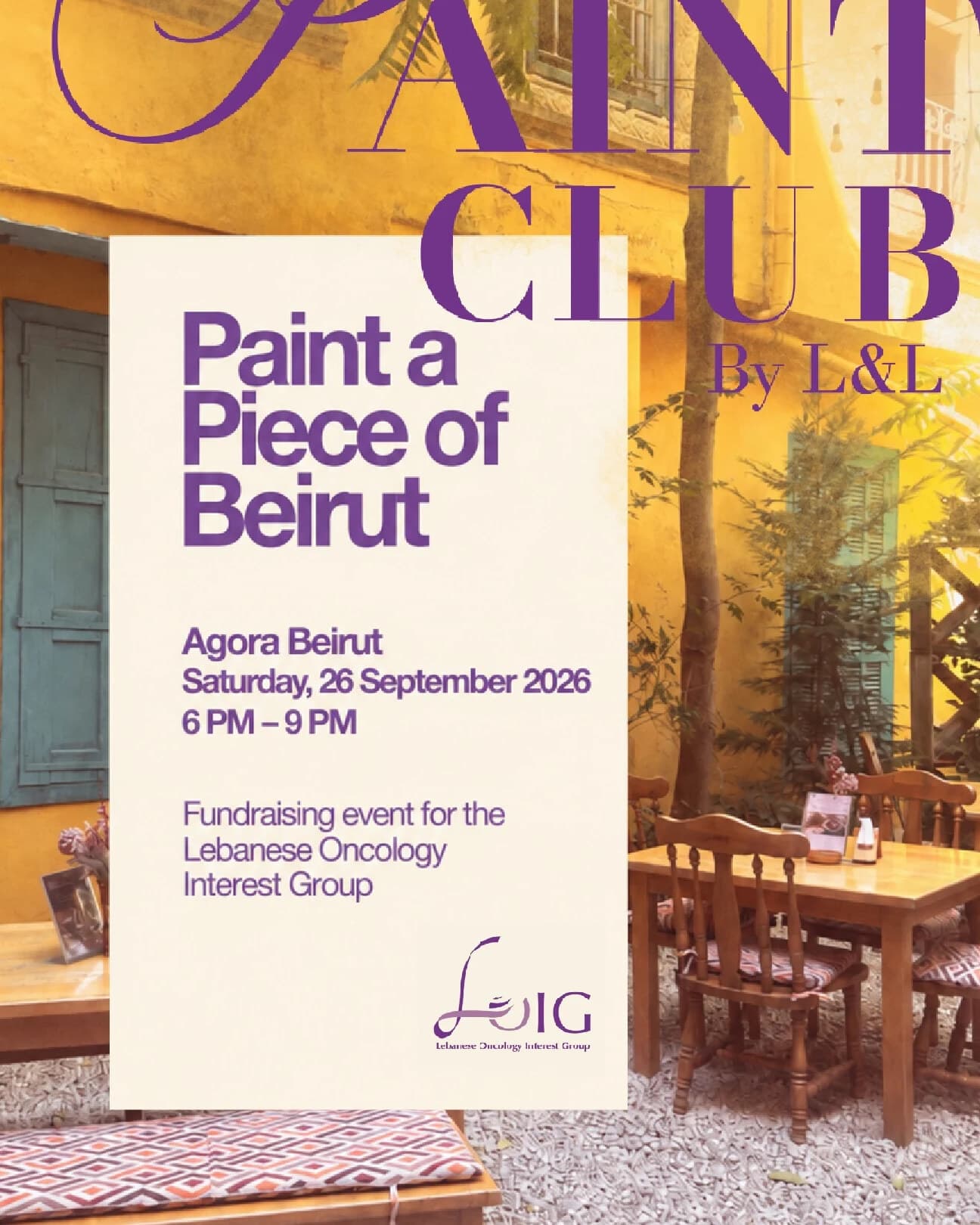 Paint a piece of Beirut, Saturday, 26 September 2026, Agora Beirut, Achrafieh